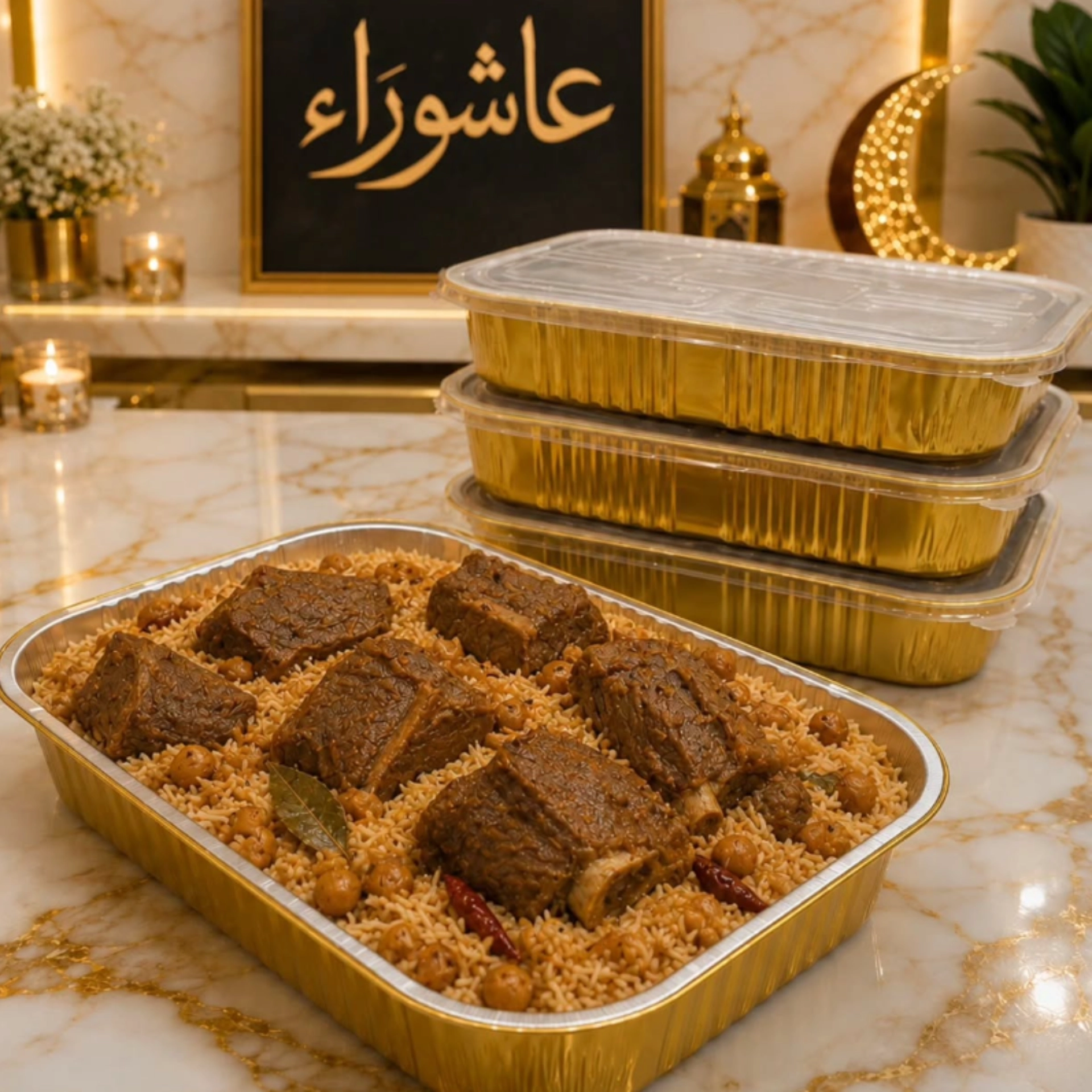 علبة ألمنيوم ذهبية 