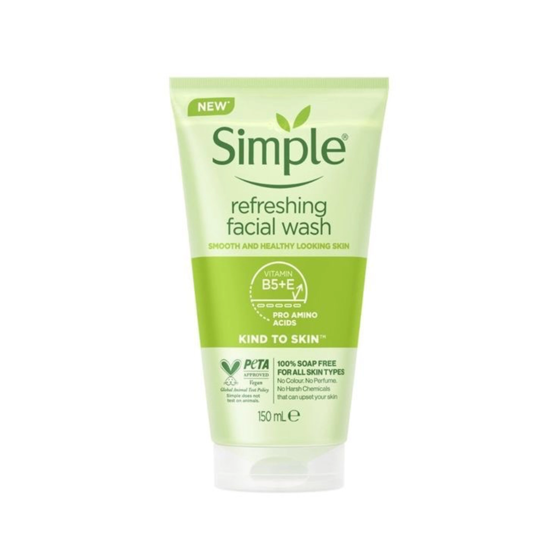 Simple refreshing facial wash
