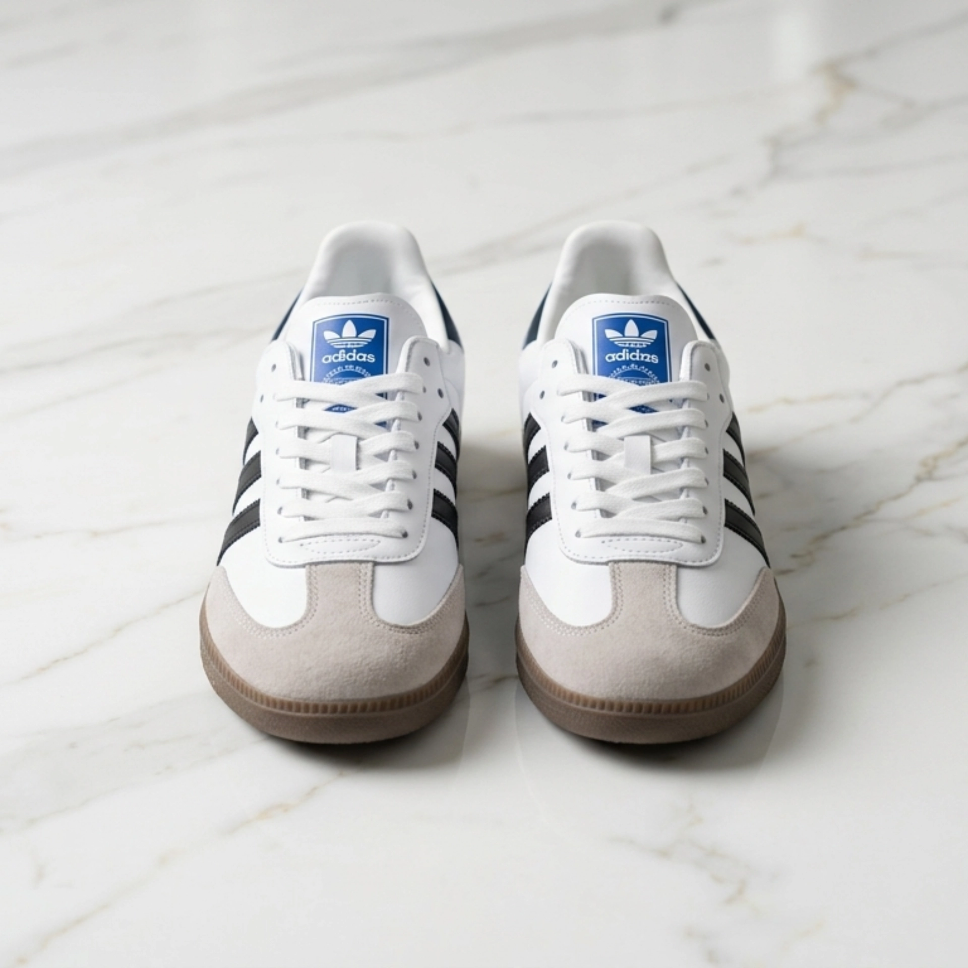 Adidas Samba OG White and Black Sneakers
