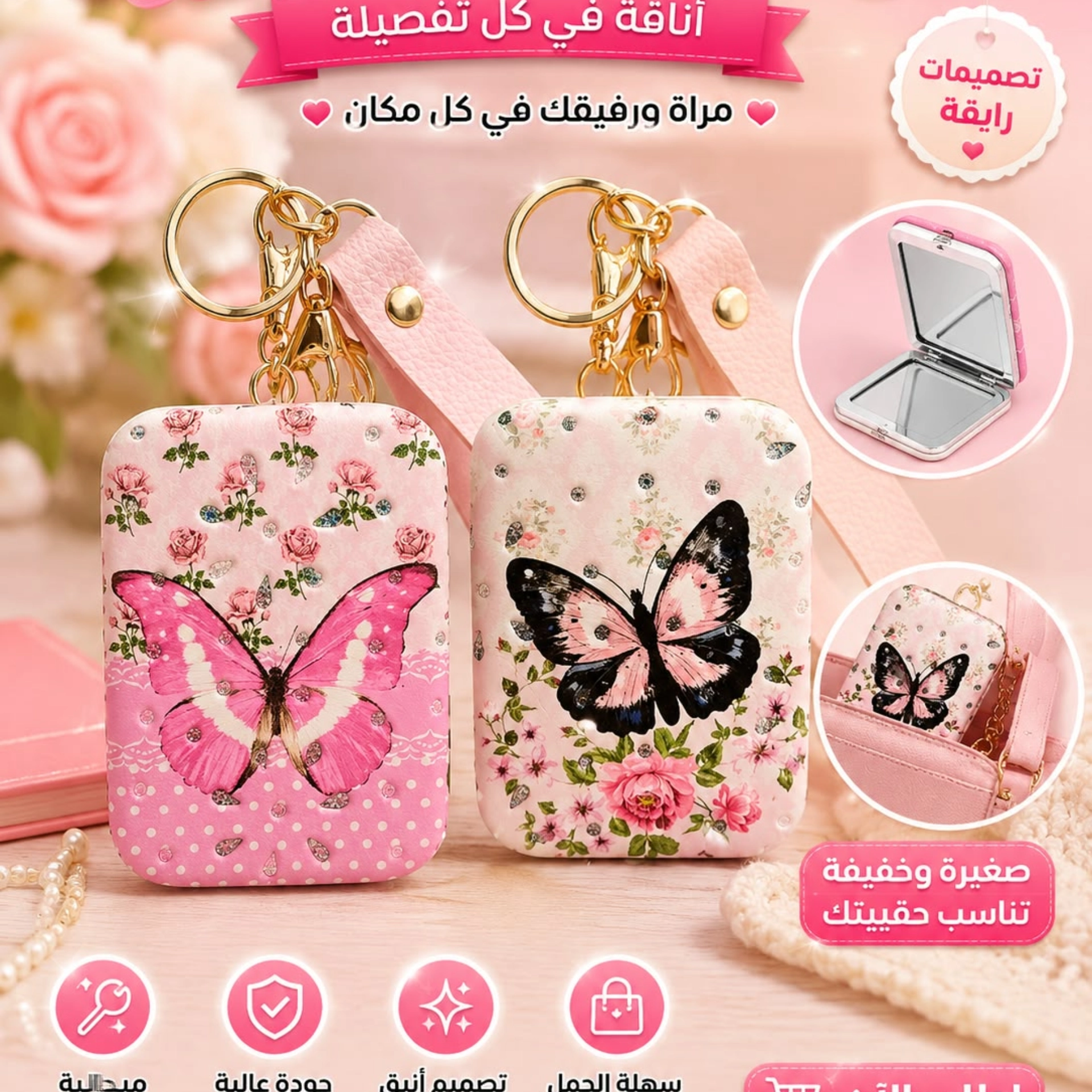 مدالية دفتر مراية صغير