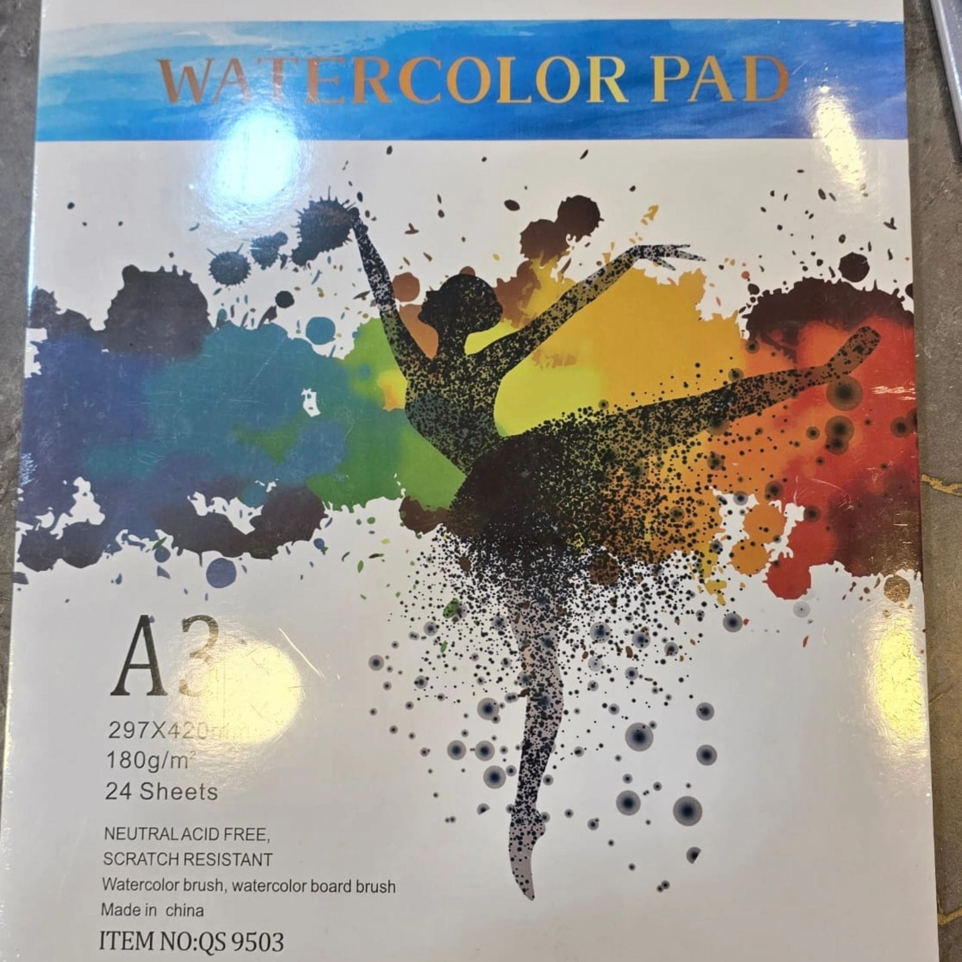 دفتر رسم مائي A3 