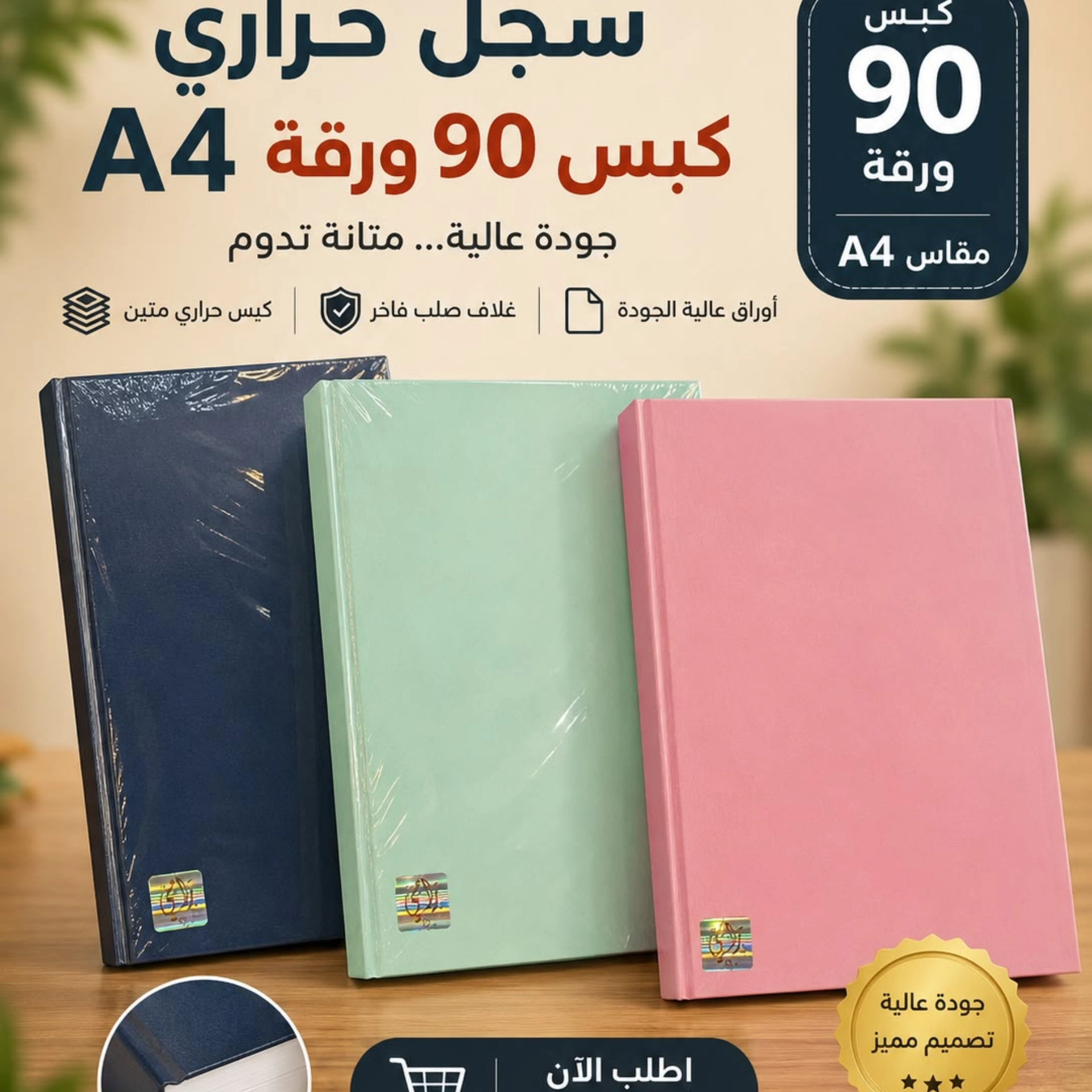 سجل A4 90 ورقة حراري رامي