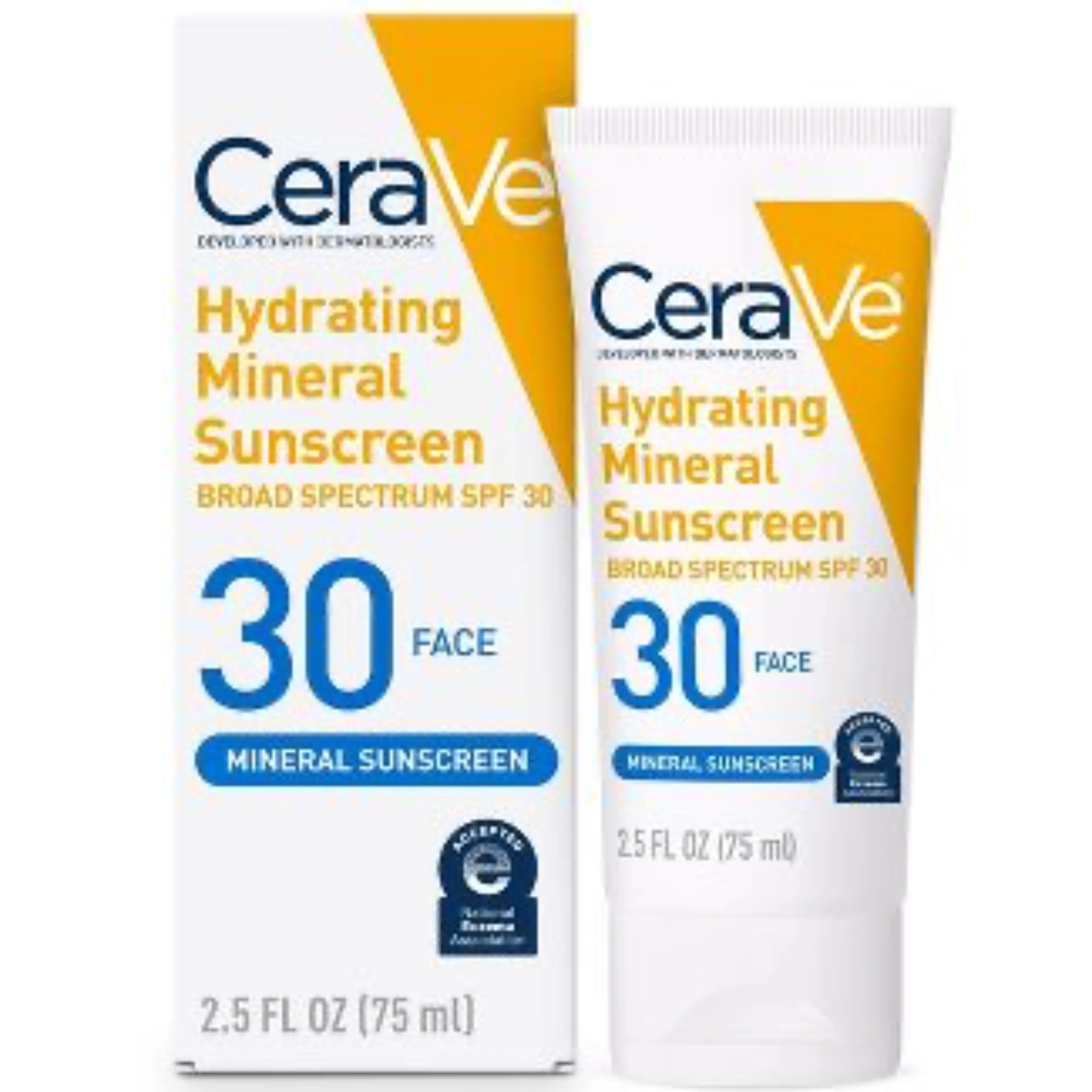 Cerave Hydrating Mineral Face Sunscreen Lotion SPF 30 